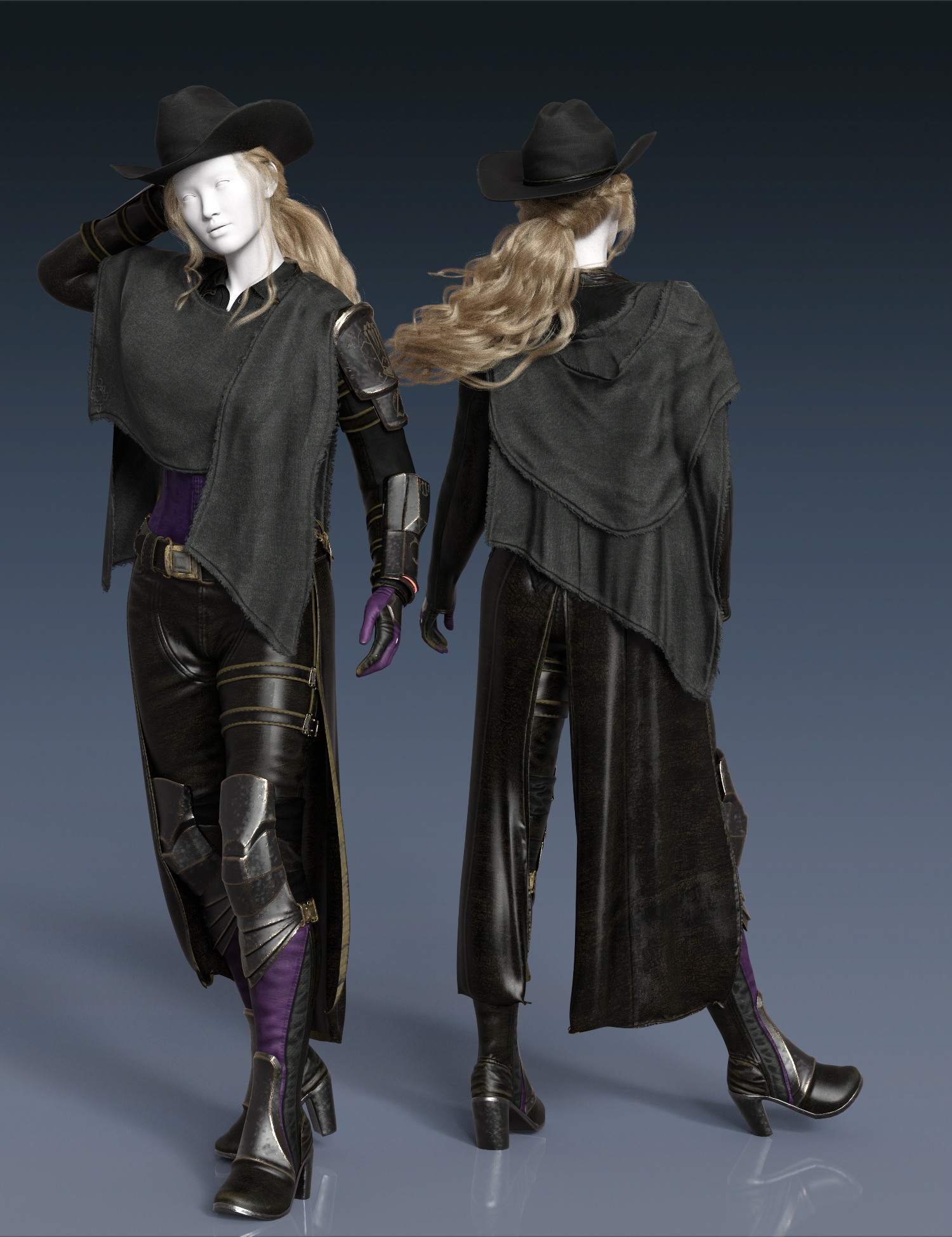 dForce Stellar Cowgirl Outfit Texture Add-On