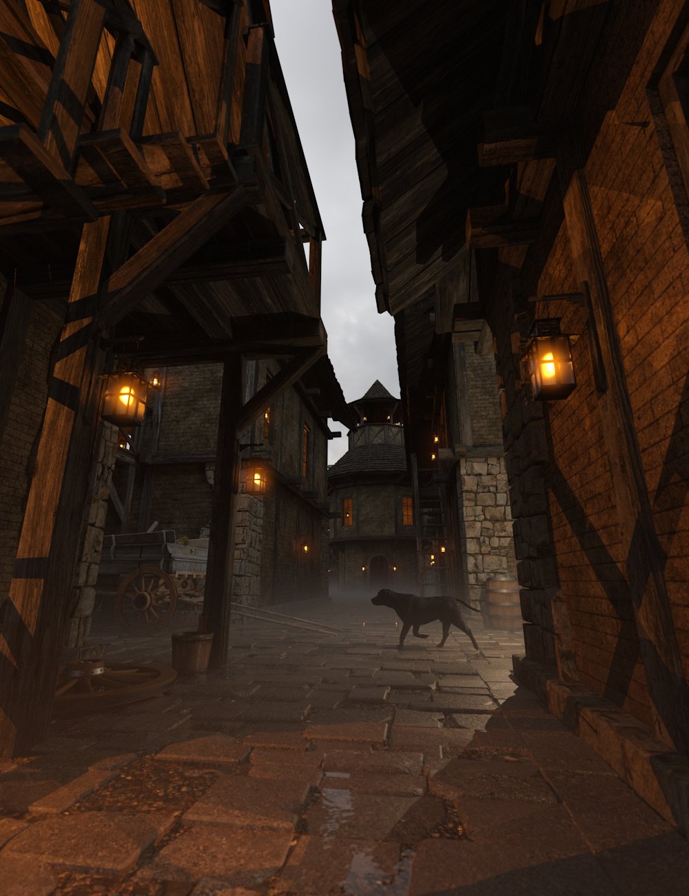 Medieval City Buildings 1 by: Enterables, 3D Models by Daz 3D