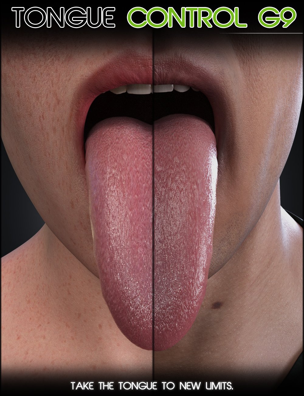 Tongue Control for Genesis 9 by: Zev0, 3D Models by Daz 3D