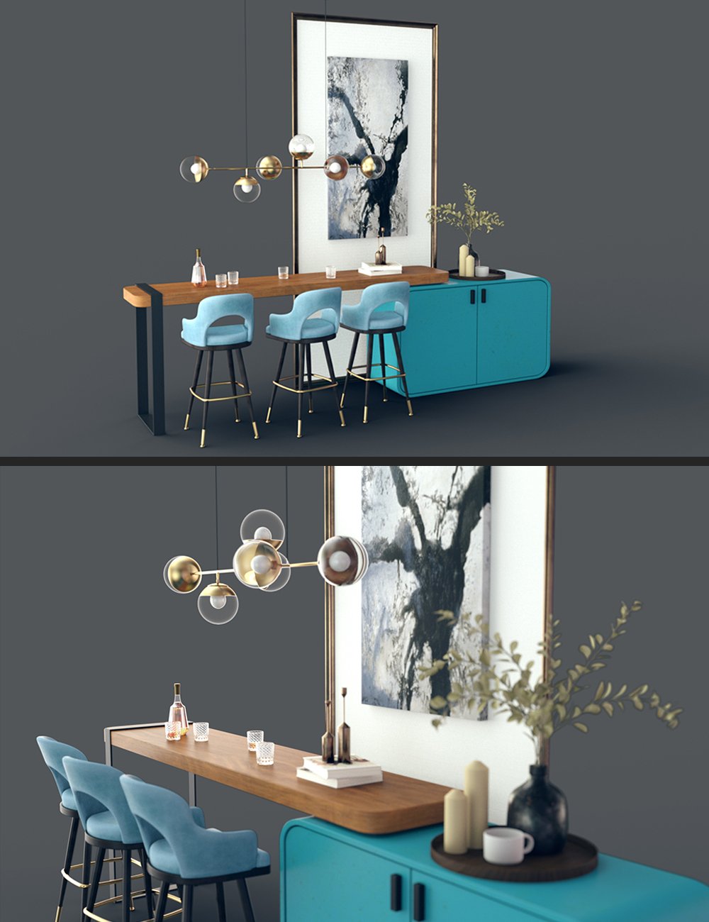 Fancy Furniture Set 02 by: Polish, 3D Models by Daz 3D