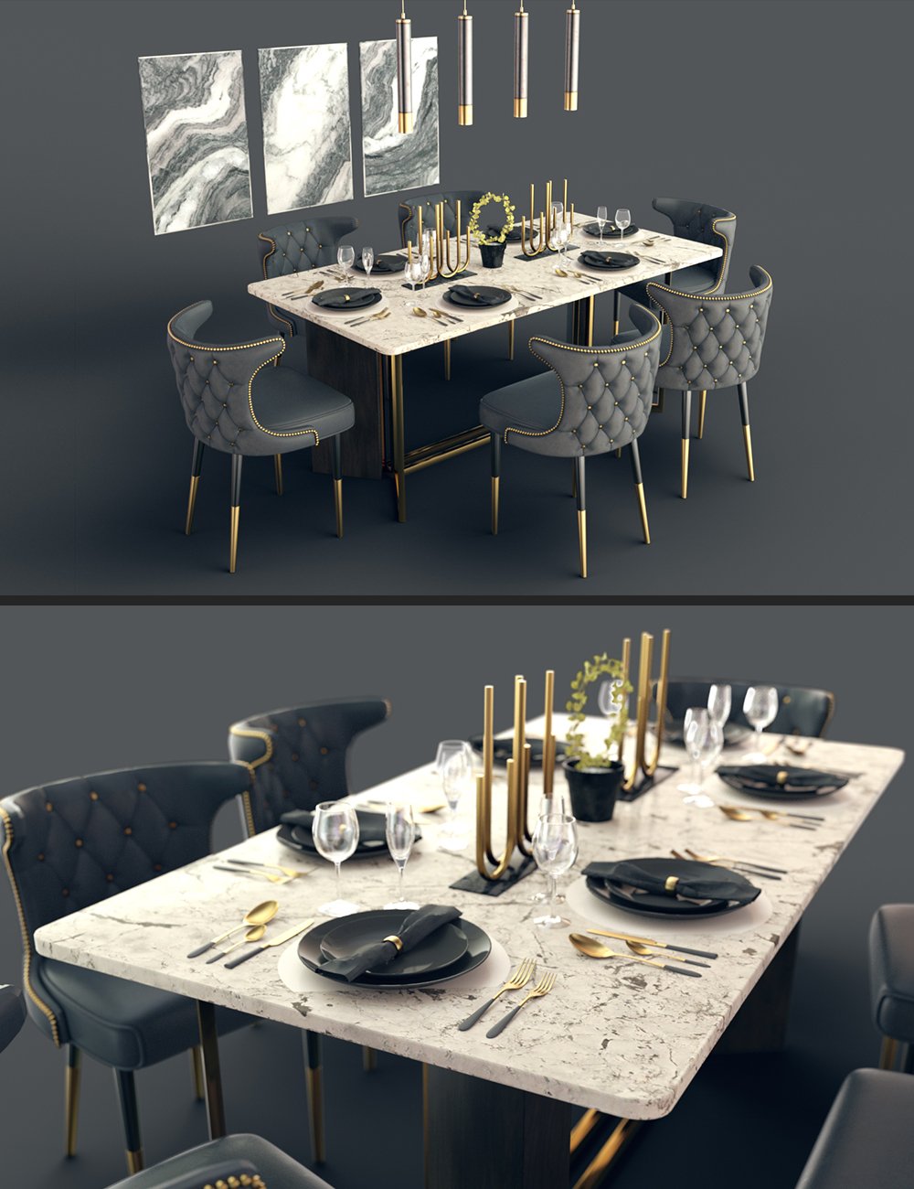 Fancy Furniture Set 03 by: Polish, 3D Models by Daz 3D