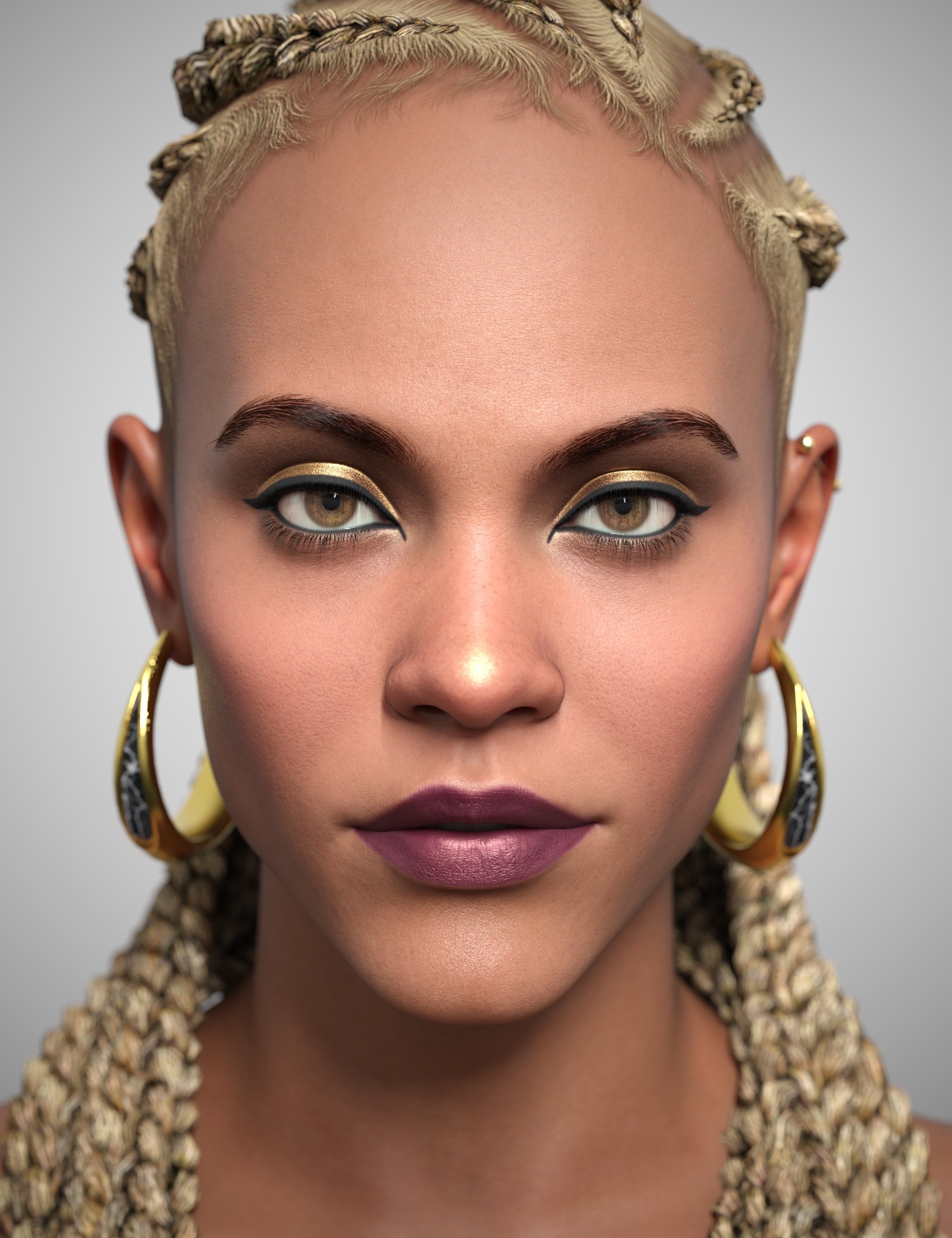 Makeup System - Smokey Classics LIE Makeup for Genesis 9 by: , 3D Models by Daz 3D