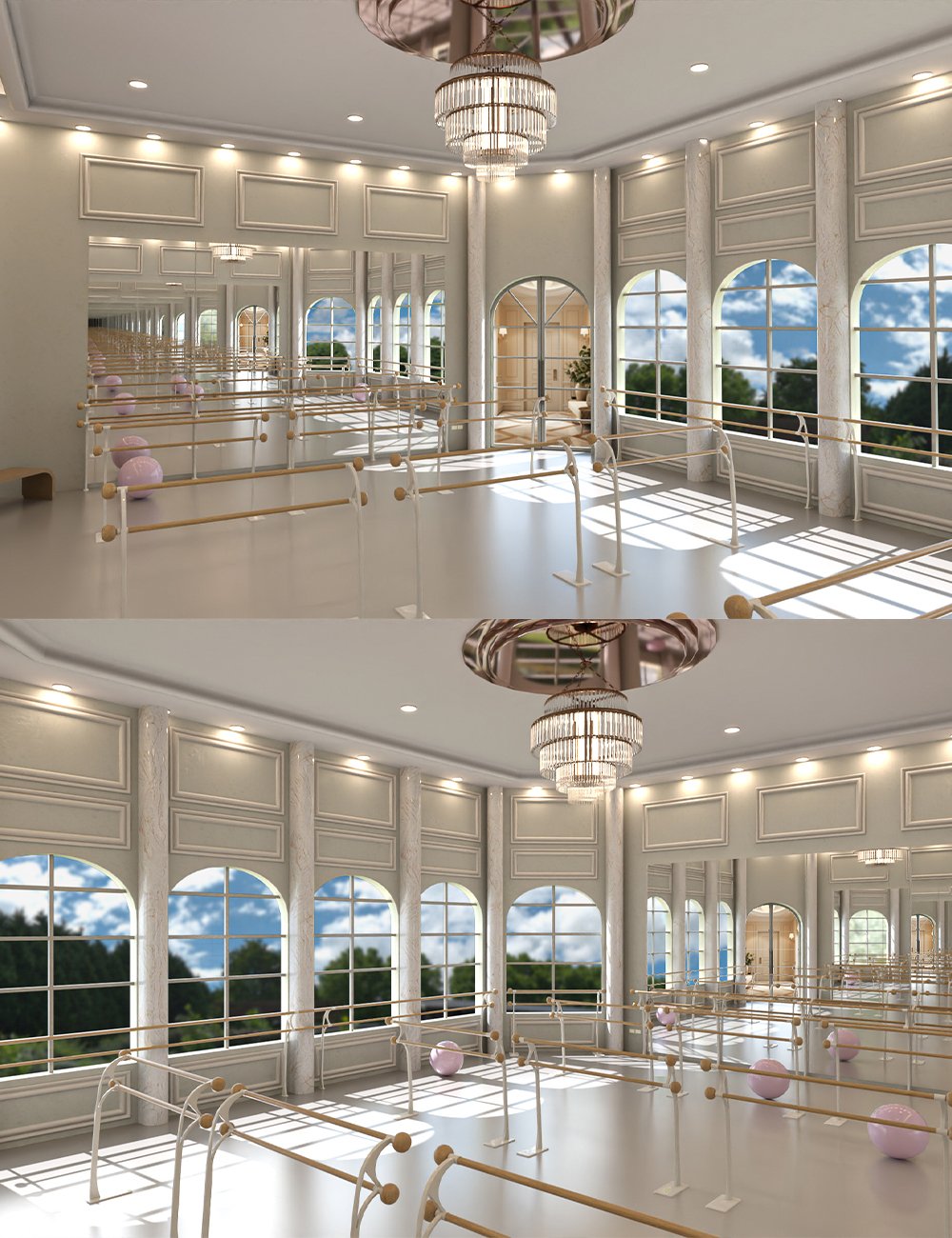 Ballet Room by: Tesla3dCorp, 3D Models by Daz 3D