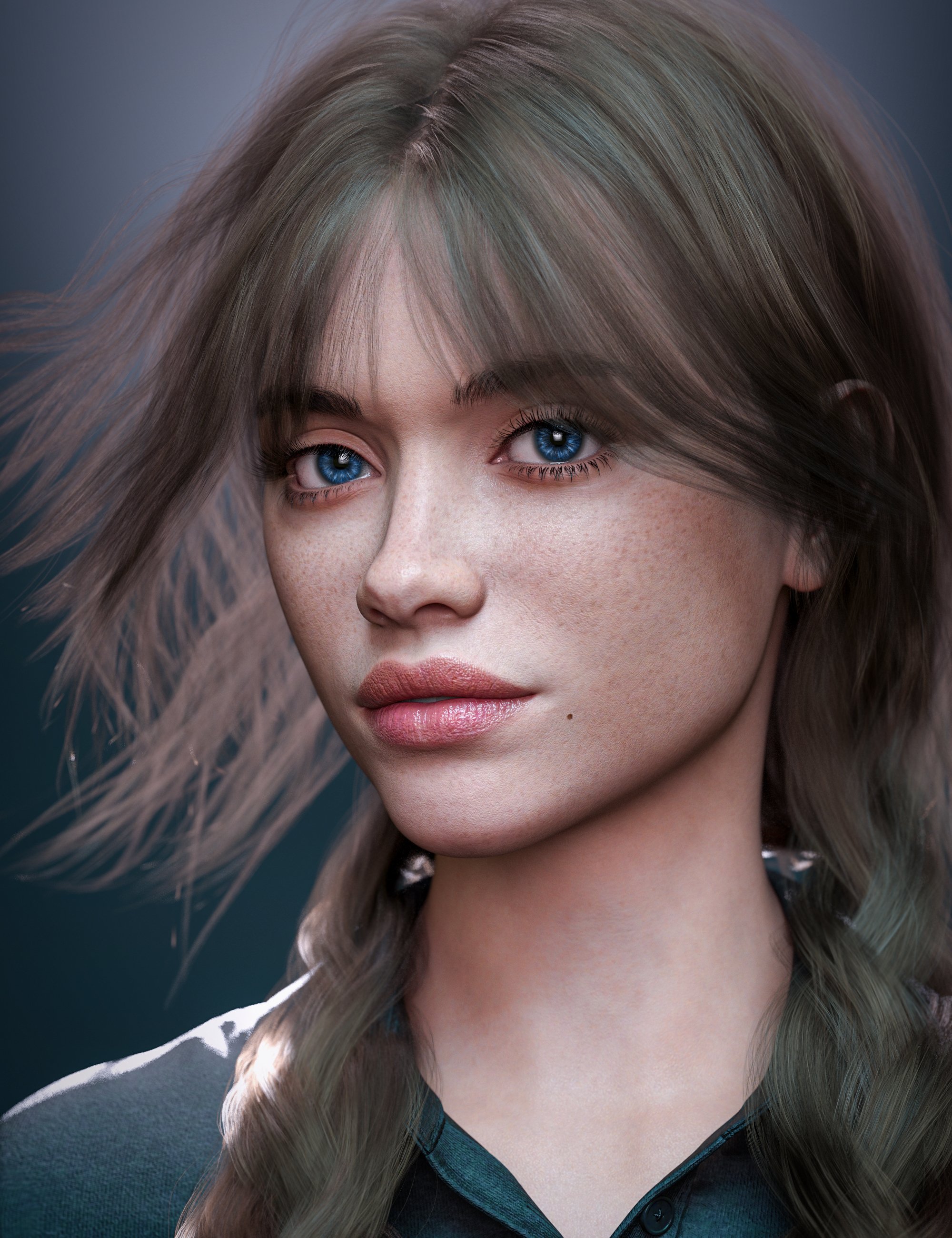 CJ Luna HD For Genesis 9 by: Colm Jackson, 3D Models by Daz 3D
