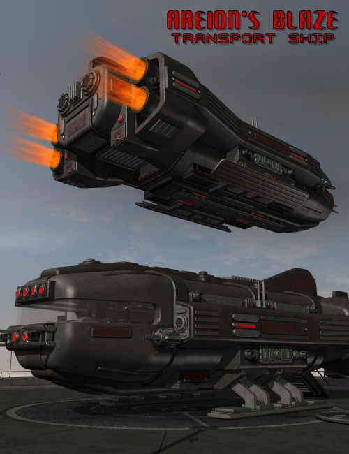 Areion's Blaze Transport Ship by: Nightshift3D, 3D Models by Daz 3D