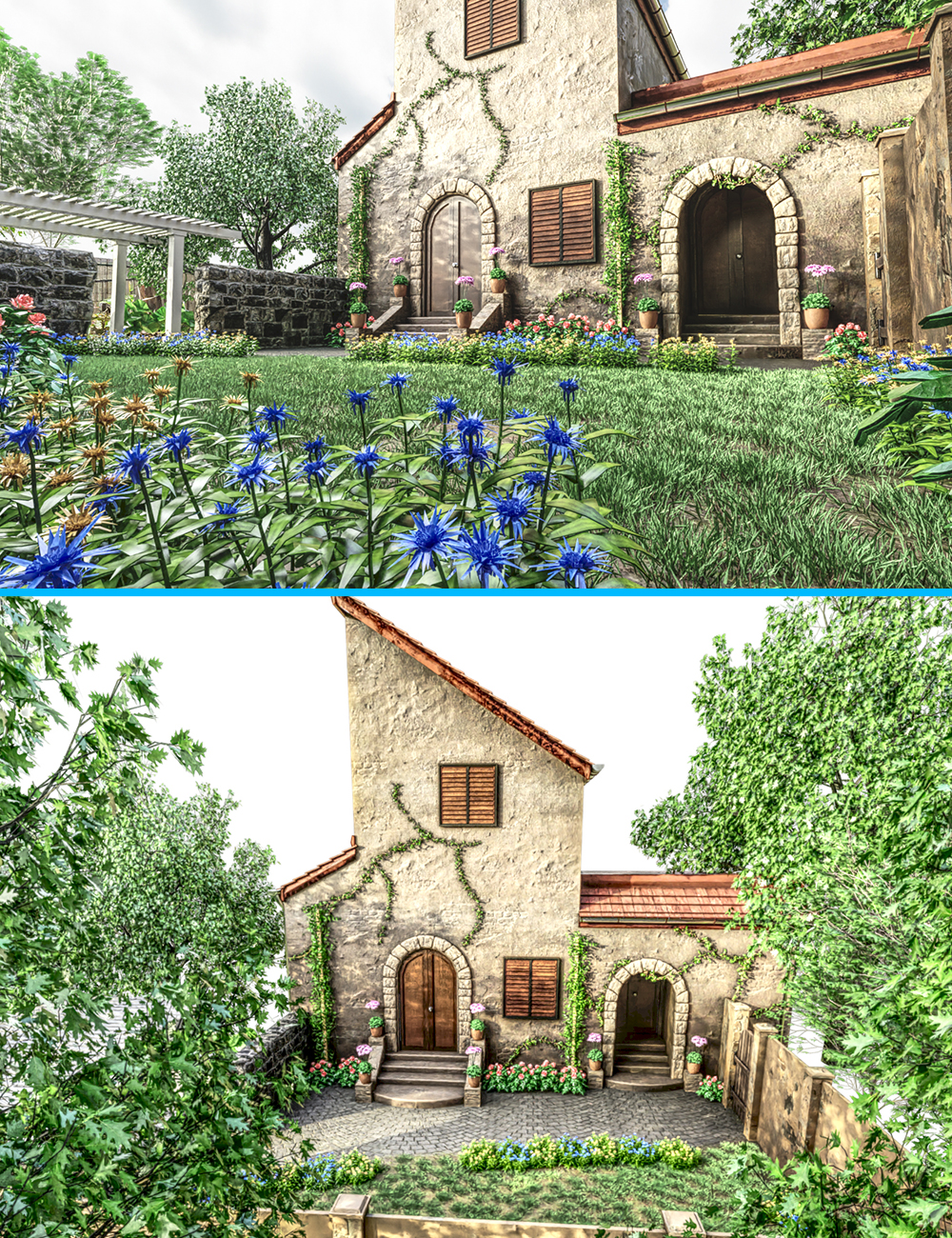 Mediterranean Backyard by: Tesla3dCorpclacydarch, 3D Models by Daz 3D