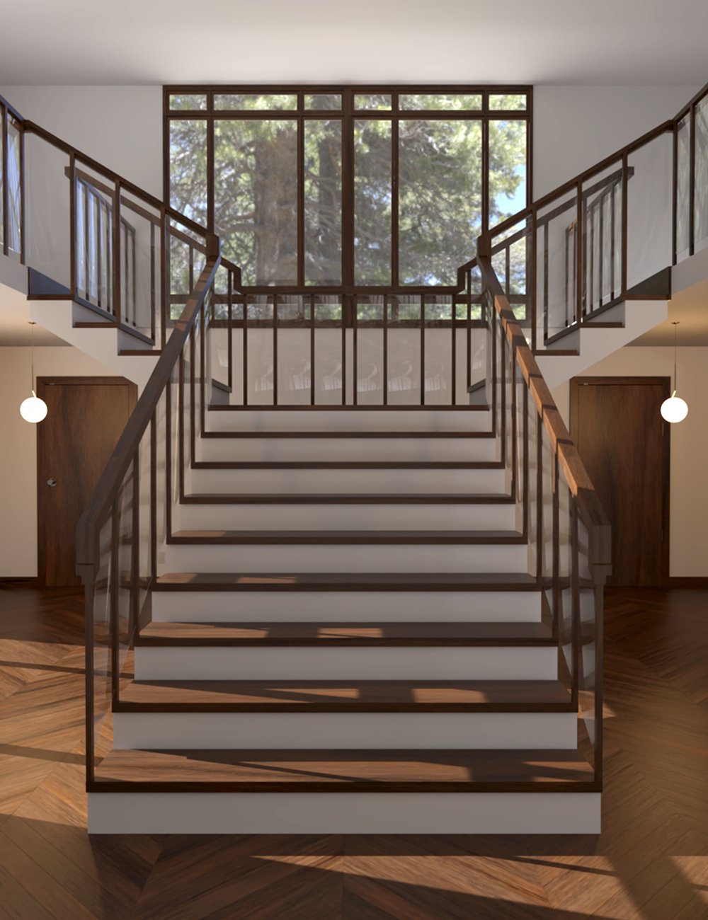 Modern Home Essentials Stairs Builder by: Lantios, 3D Models by Daz 3D
