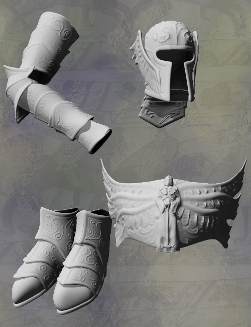 Celestial Armor by: Valandar, 3D Models by Daz 3D