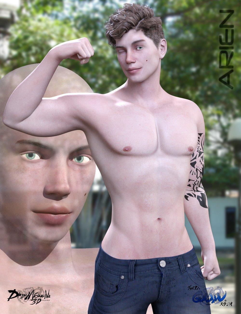 Arien for Genesis 8 Male by: Dieggo Masamune, 3D Models by Daz 3D