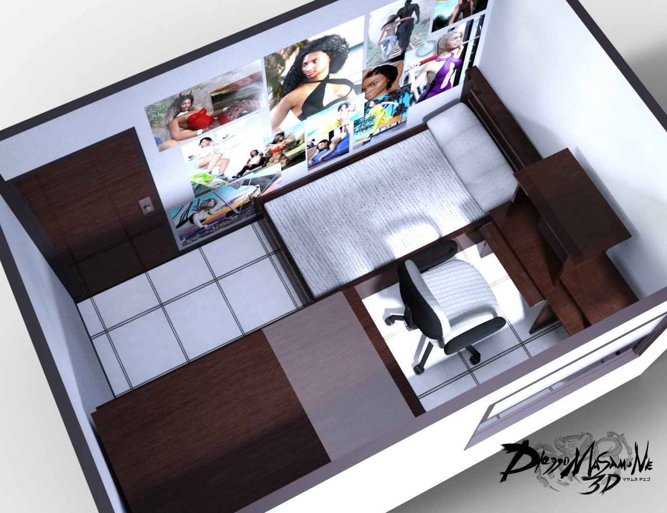 Dieggo's Room 1 by: Dieggo Masamune, 3D Models by Daz 3D