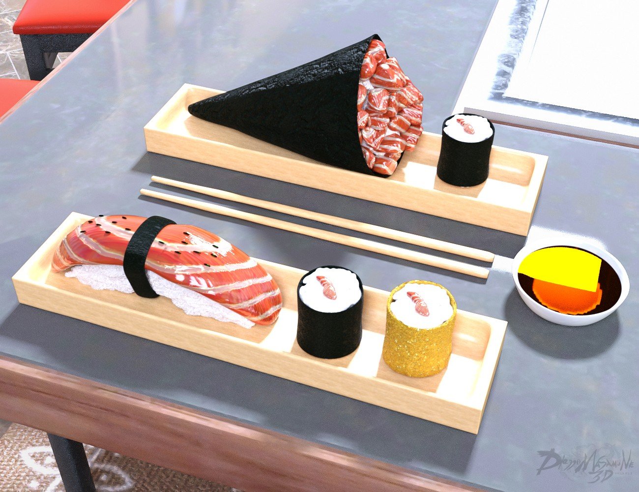 DMSM's Sushi Time by: Dieggo Masamune, 3D Models by Daz 3D