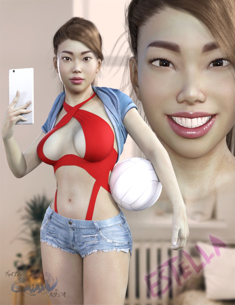 Estella for Genesis 3 and 8 Female by: Dieggo Masamune, 3D Models by Daz 3D