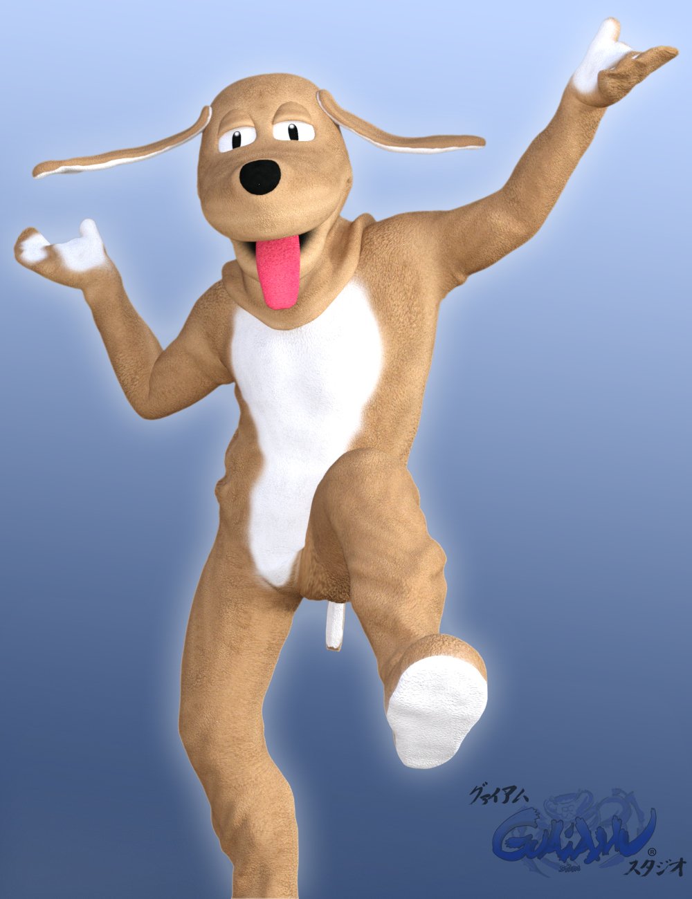FunnyDog for Genesis 3 Male by: Dieggo Masamune, 3D Models by Daz 3D