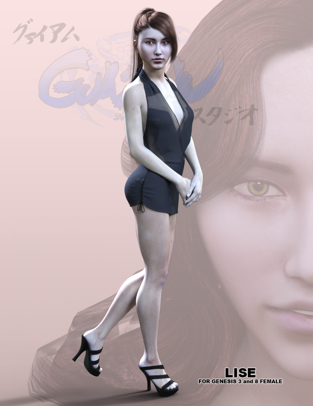 Lise for Genesis 3 and 8 Female by: Dieggo Masamune, 3D Models by Daz 3D