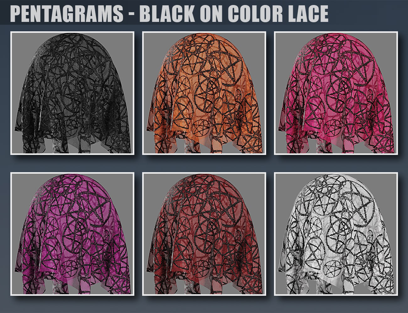 DD PBR Gothic Lace Shaders for Iray | Daz 3D