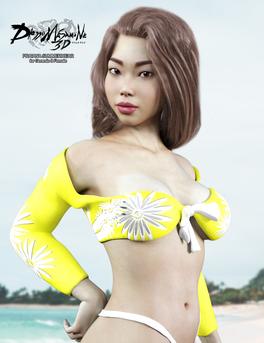Praiana Summerwear for Genesis 8 Female by: Dieggo Masamune, 3D Models by Daz 3D