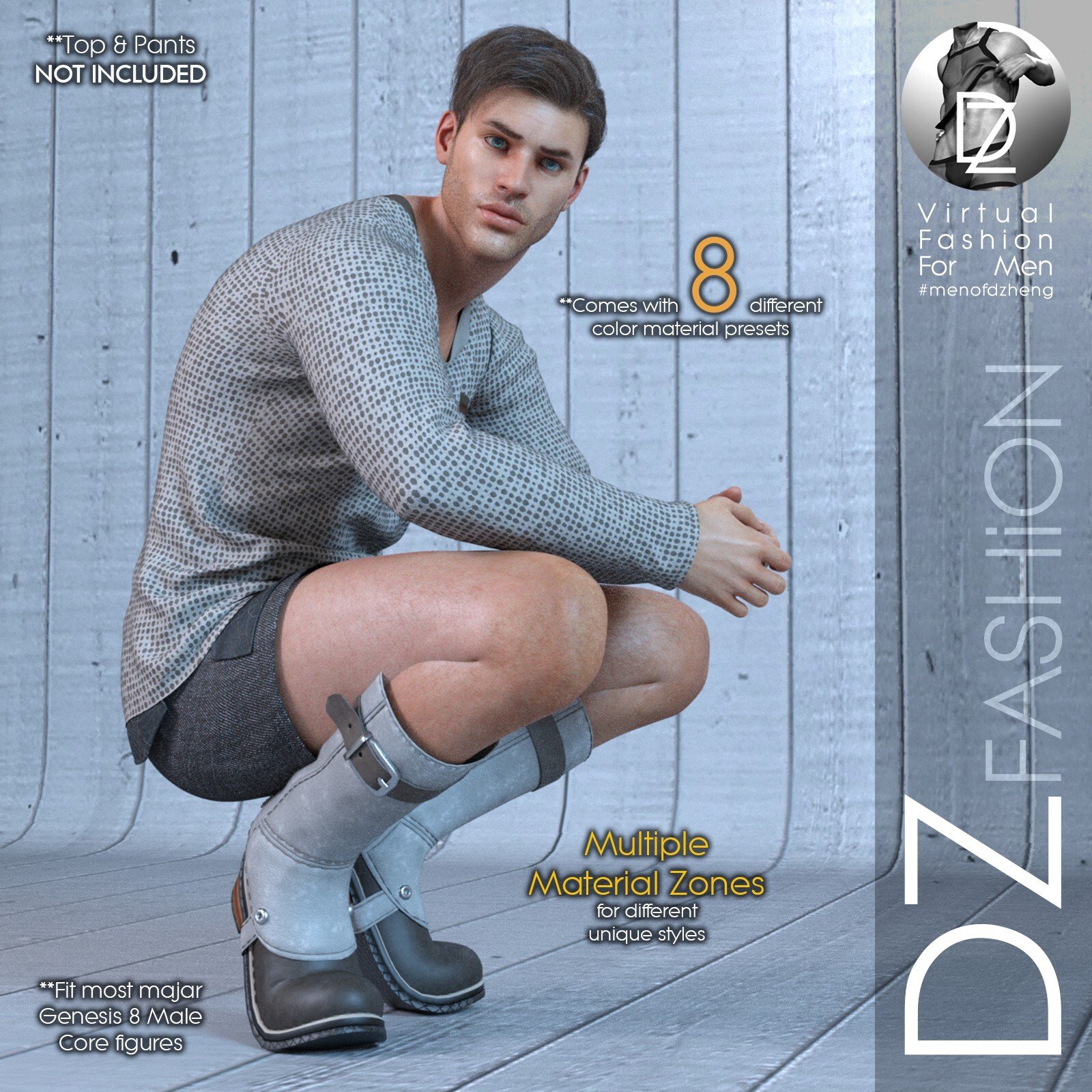 DZ G8M BootZ 5 by: DZheng, 3D Models by Daz 3D