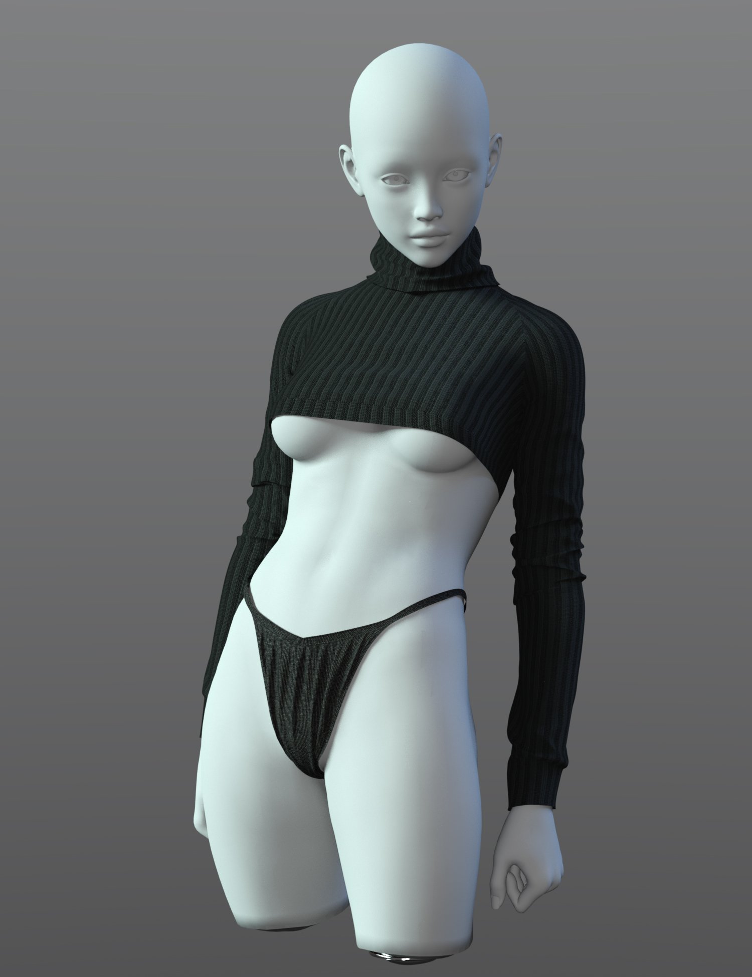SPR Naked Navel Leisure Suit for Genesis 9 by: Sprite, 3D Models by Daz 3D