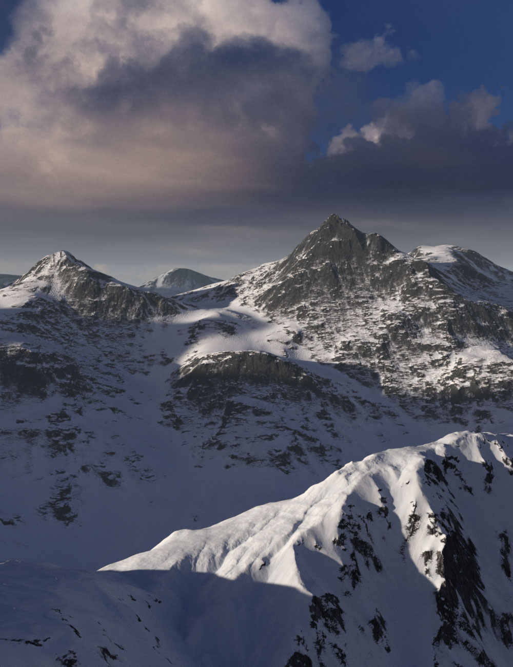 White Mountains by: Aako, 3D Models by Daz 3D