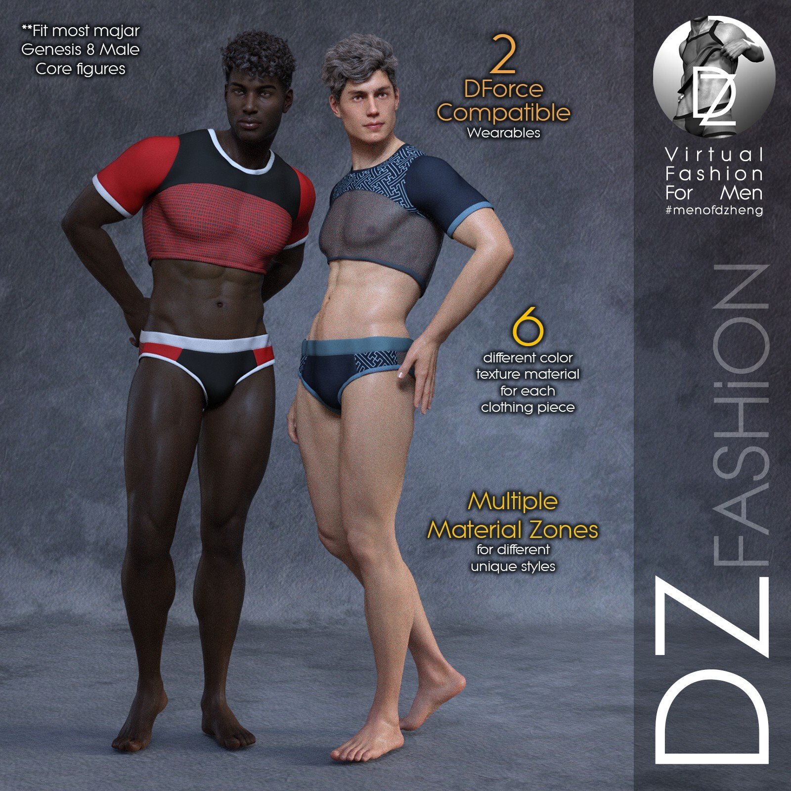 DZ G8M HommeSecretZ Set 7 by: DZheng, 3D Models by Daz 3D