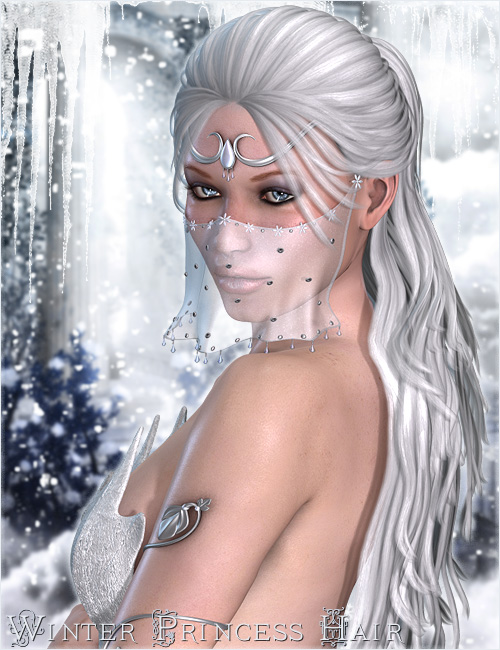 Winter Princess Hair by: Valea, 3D Models by Daz 3D