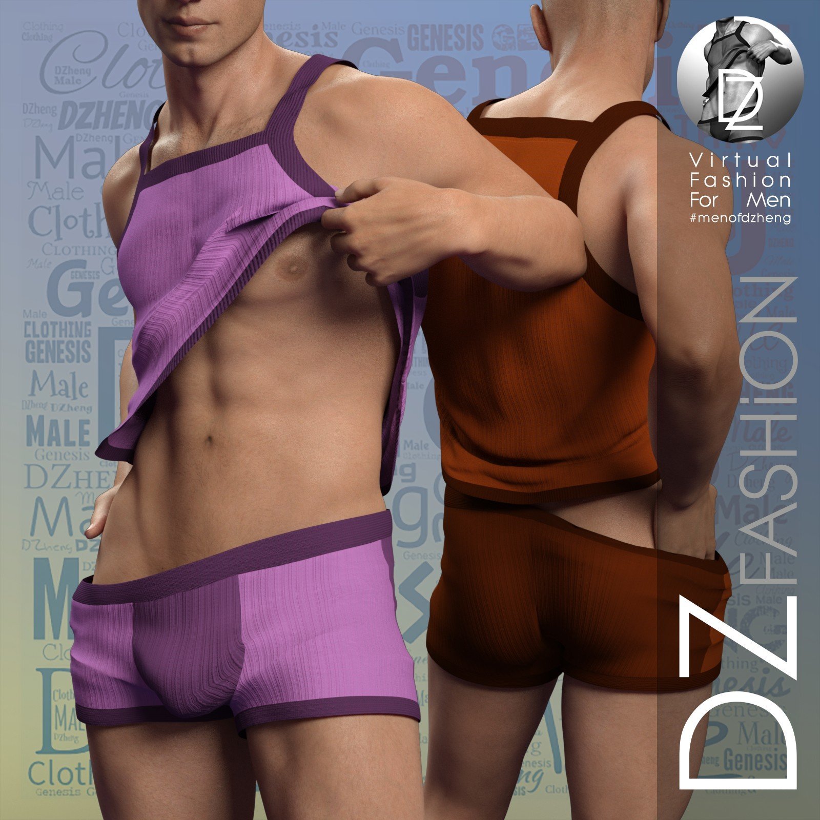 DZ G8M UnderGear Set 1 by: DZheng, 3D Models by Daz 3D