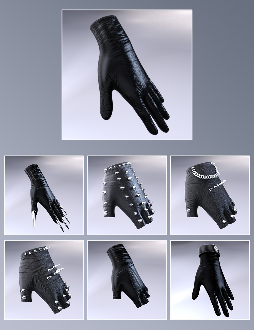 Unusual Short Glove Set for Genesis 9 Female | Daz 3D