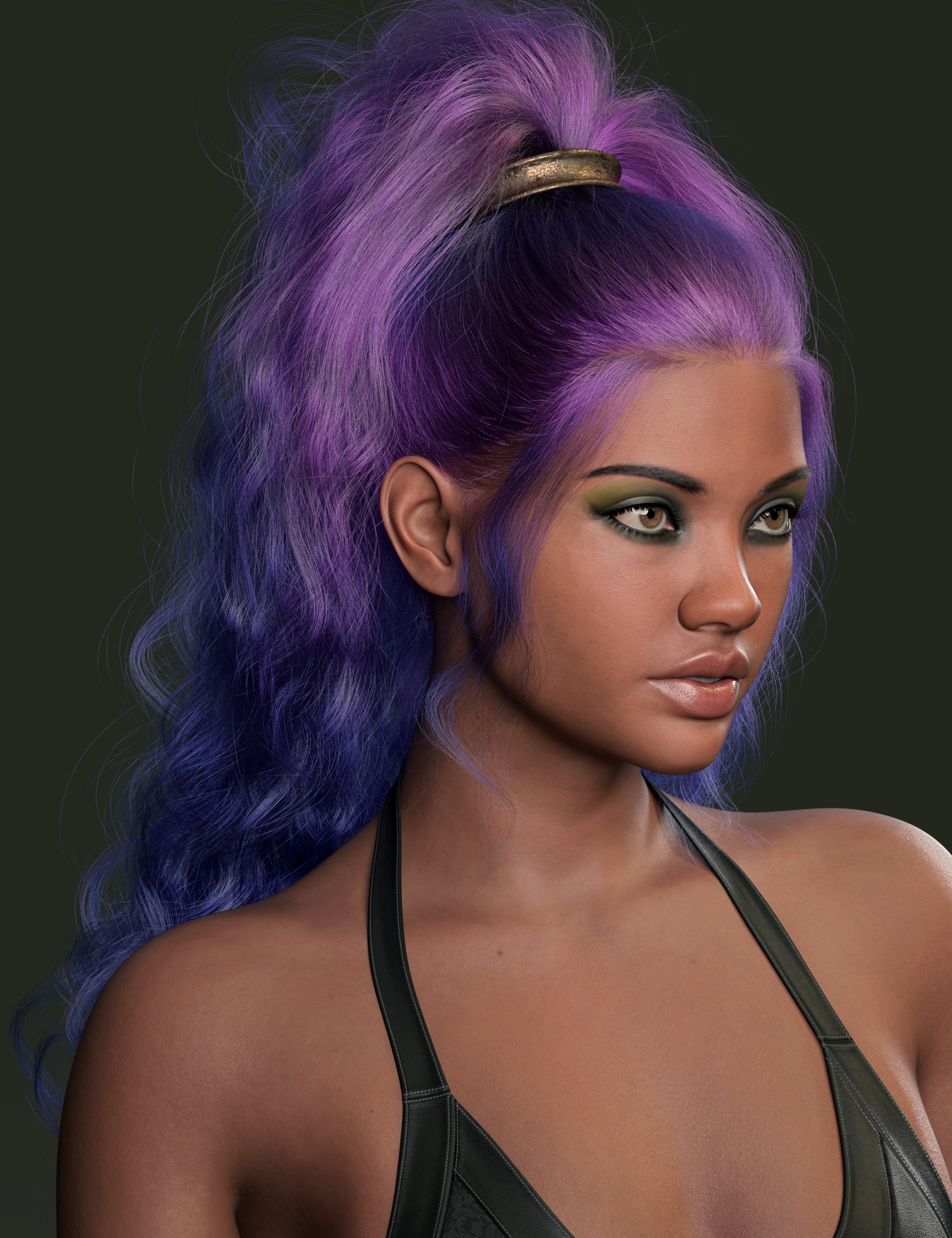 dForce Strand-Based Turbulent Warrior Style Ponytail Hair