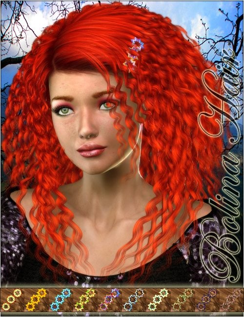 Bolina Hair Bolina Hair by: 3DreamMairy, 3D Models by Daz 3D