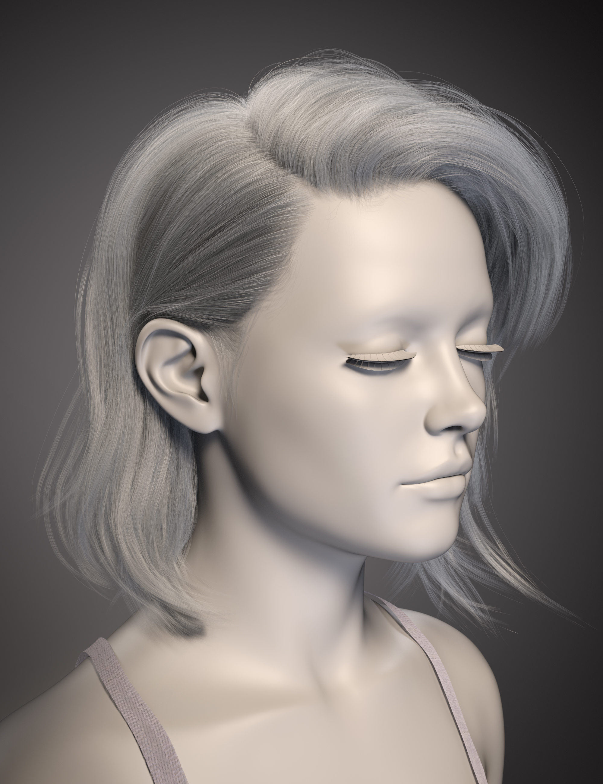  FE Side Wave Short Hair for Genesis 9 | Daz 3D